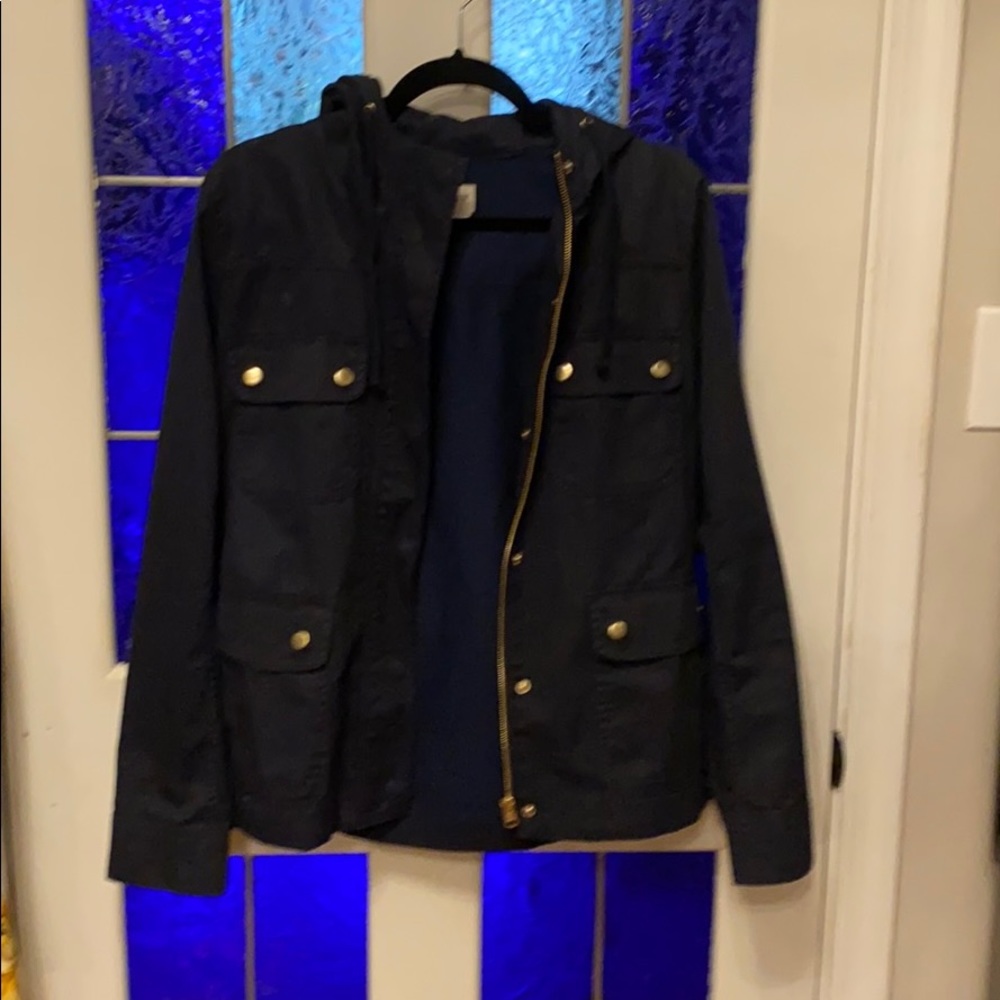 J Crew lightweight canvas/cotton jacket sz medium